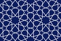 Geometric arabic seamless pattern. Abstract islamic vector background. Royalty Free Stock Photo