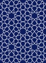 Geometric arabic seamless pattern. Abstract islamic vector background. Royalty Free Stock Photo