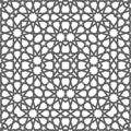 Geometric arabic seamless pattern. Abstract islamic vector background. Royalty Free Stock Photo