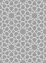 Geometric arabic seamless pattern. Abstract islamic vector background. Royalty Free Stock Photo
