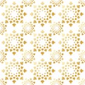 Geometric Arabic seamless pattern. Islamic texture. Golden muslim ornament background.