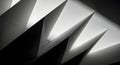 Abstract Geometric Black and White Composition Royalty Free Stock Photo
