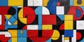 Geometric Art with Bold Colors and Shapes is ideal for modern interiors and creative spaces AIG62