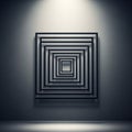 Symmetry and perspective, adding a modern, abstract touch to the Royalty Free Stock Photo