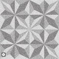 Geometric background. Black and white grainy design. Stippling effect. Vector illustration. Pointillism pattern