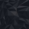 Black background triangles shape. Vector illustration. Royalty Free Stock Photo