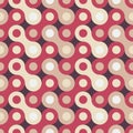 Geometric background design. Abstract seamless pattern. Circles & dots shapes. Computet electronic backdrop artwork. Decorative Royalty Free Stock Photo