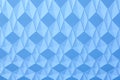 Geometric background with diamond structure in blue tone.