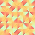 Geometric background with fancy neon color gradient. 3d rendering digital illustration