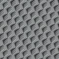 Geometric background of many rectangles covered with gray striped texture. 3d rendering digital illustration