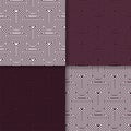 Geometric background. Maroon seamless wallpaper. Colored set