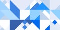 Geometric background pattern. Blue white grey. Seamless chaotic usual forms multicolor geometric modernism style Royalty Free Stock Photo