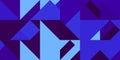 Geometric background pattern. Electric violet blue. Seamless chaotic usual forms multicolor geometric modernism style Royalty Free Stock Photo