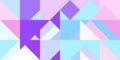 Geometric background pattern. Lilac violet blue pink white. Seamless chaotic usual forms multicolor geometric modernism style Royalty Free Stock Photo