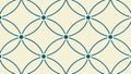 Geometric background pattern with repeating interlocking circles vector design Generative AI Royalty Free Stock Photo