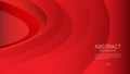 Red abstract background, wave, Geometric vector, graphic, Minimal Texture, cover design, flyer template, banner, web page, book