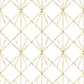 Geometric background with rhombus. Abstract geometric pattern. Golden texture.Vector seamless geometric pattern Royalty Free Stock Photo