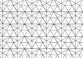 Geometric background with rhombus and nodes. Black and white tex Royalty Free Stock Photo