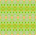 Seamless regular pattern green orange