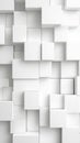 Geometric background white cubes extruding from textured wall, forming minimalist architectural pattern with Royalty Free Stock Photo