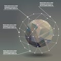 Geometric ball social networks infographics