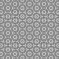 Geometric bicolor silhouette floral lace trendy fabric pattern Grey background Royalty Free Stock Photo