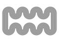 Geometric black stripes swirling pattern, border frame pattern. Modern abstract background. Line art texture design. Vector sign