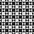 Geometric black and white floral design Spanish tiles design Moroccan tiles seamless vector pattern Black and white tiles