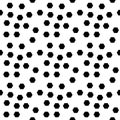 Geometric black and white hipster fashion random hexagon pattern