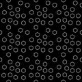 Geometric black and white hipster fashion random hexagon pattern