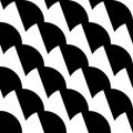 Geometric black and white pattern / background. Seamlessly repeatable.