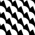 Geometric black and white pattern / background. Seamlessly repeatable.