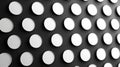 Geometric black and white pattern with smooth circular elements creating a modern abstract design Royalty Free Stock Photo