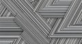 Geometric black and white striped pattern with overlapping triangular shapes stripes Royalty Free Stock Photo