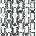 GEOMETRIC BLOCKS BLACK BLUE DESIGN PATTERN Royalty Free Stock Photo