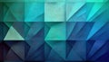 Geometric Blue-Green Tile Pattern Background Royalty Free Stock Photo