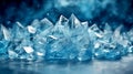 Geometric blue ice texture background Royalty Free Stock Photo