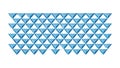 Geometric Blue Triangle Pattern Abstract Tessellation Design Vector, vector design Generative AI Royalty Free Stock Photo