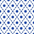 Geometric blue and white minimalistic pattern.
