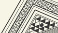 Geometric Border Pattern: Abstract Decorative Frame, vector design Generative AI Royalty Free Stock Photo