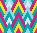 Geometric bright funky pattern