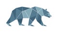Geometric Brown Bear Vector Art, vector design Generative AI Royalty Free Stock Photo