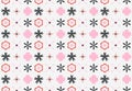 Geometric brutalism seamless pattern. Minimal retro ornament with abstract simple bold shapes, modern web vector Royalty Free Stock Photo