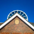 Geometric Building Facia Detail Royalty Free Stock Photo