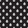 Geometric burger seamless pattern.