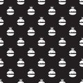 Geometric burger seamless pattern.