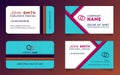 Double sided business card minimal idea templates.