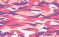 Geometric camo design in tender pink and purple colors. Camouflage pattern made in triangular shape . Seamless texure Royalty Free Stock Photo