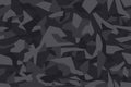 Geometric camouflage seamless pattern. Abstract modern camo, dark modern military texture background.