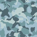 Geometric camouflage pattern background, seamless vector illustration. Classic military clothing style. Vector army camo Royalty Free Stock Photo